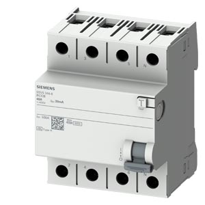 5SV5342-0 Int. Diferencial 4P 25A 400Vac 30Ma T. Ac Sentron
