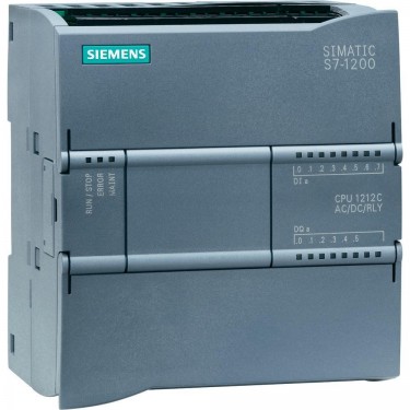 6ES7212-1BE40-0XB0 Simatic S7-1200, Cpu 1212C, Cpu Compacta, Ac/Dc/Reles, E/S Integradas: 8 Di 24V Dc; 6 Do Reles 2A; 2 Ai 0 - 10V Dc, Alim