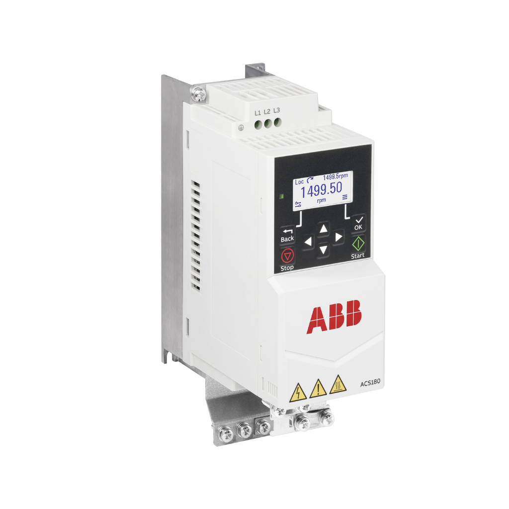 ACS180-04S-04A8-1 Variador De Velocidad Vfd, 0.75Kw / 1Hp, 4.8A, 200-240V, Monofasico